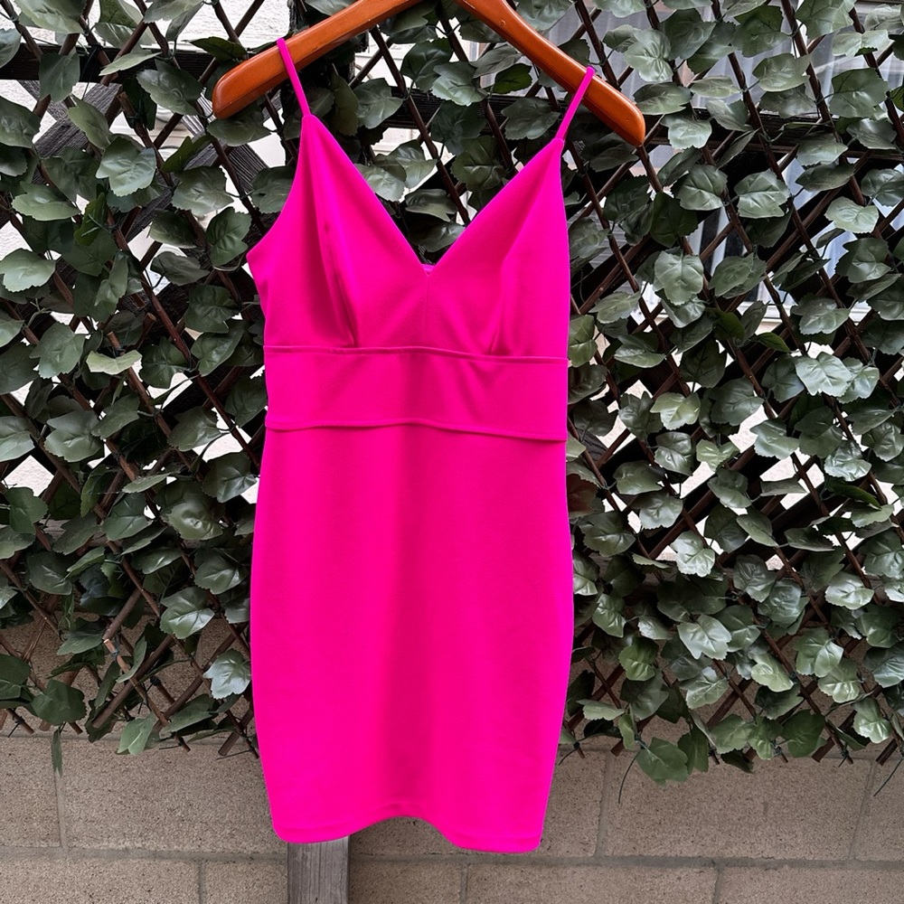 Hot pink dress